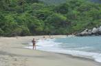 Explorando as praias vizinhas ao cabo San Juan, no Parque Nacional Tayrona, no litoral norte da Colômbia